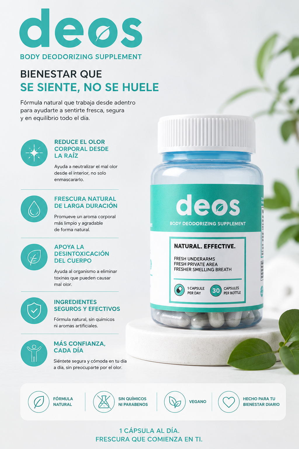 Desodorante Interno en Cápsulas